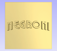 NEGRONI BASIC A SQ GOLD MIRROR
